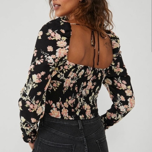 Free People Hilary Printed Top NWT - Picture 2 of 11